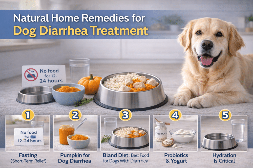 Natural Home Remedies for Dog Diarrhea Treatment
