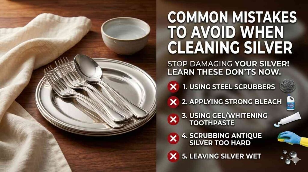 Common Mistakes to Avoid When Cleaning Silver